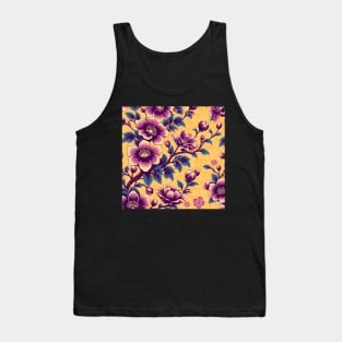 Purple Flowers Tank Top